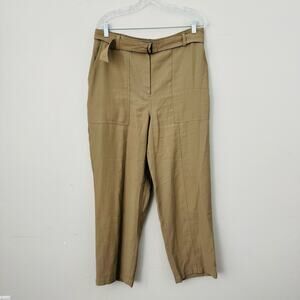 Nine West Khaki Cargo Dress Pants Women’s Size L